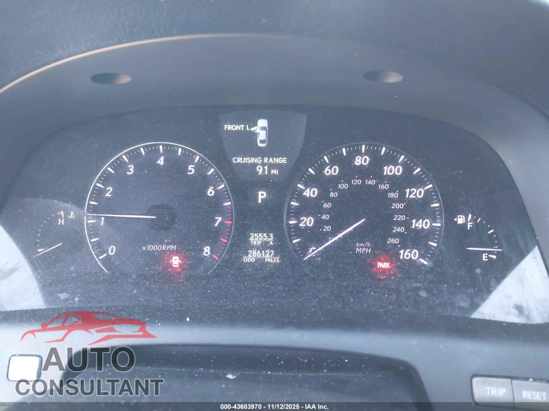 LEXUS LS 460 2010 - JTHGL5EF7A5041521
