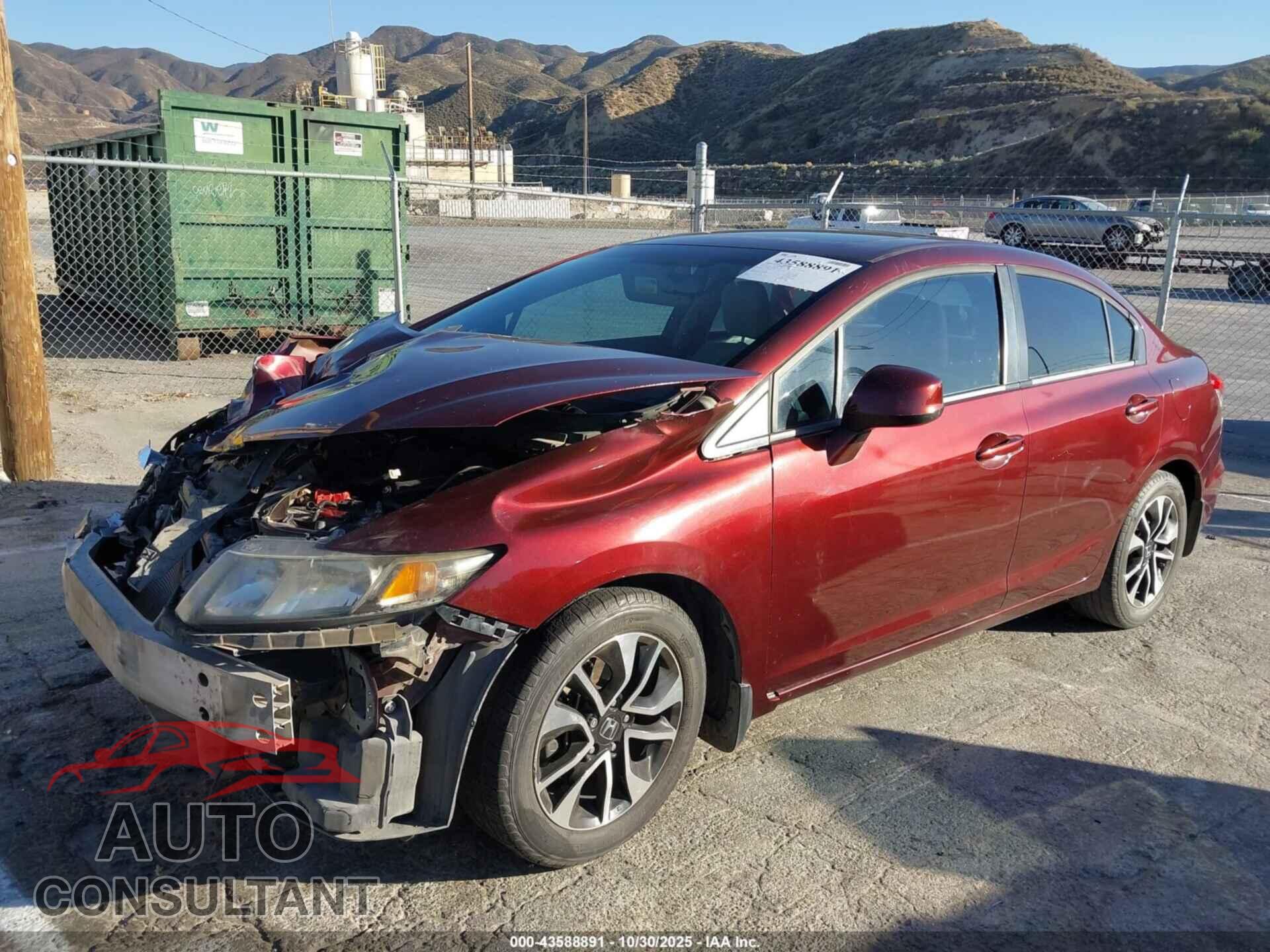 HONDA CIVIC 2013 - 19XFB2F88DE219959