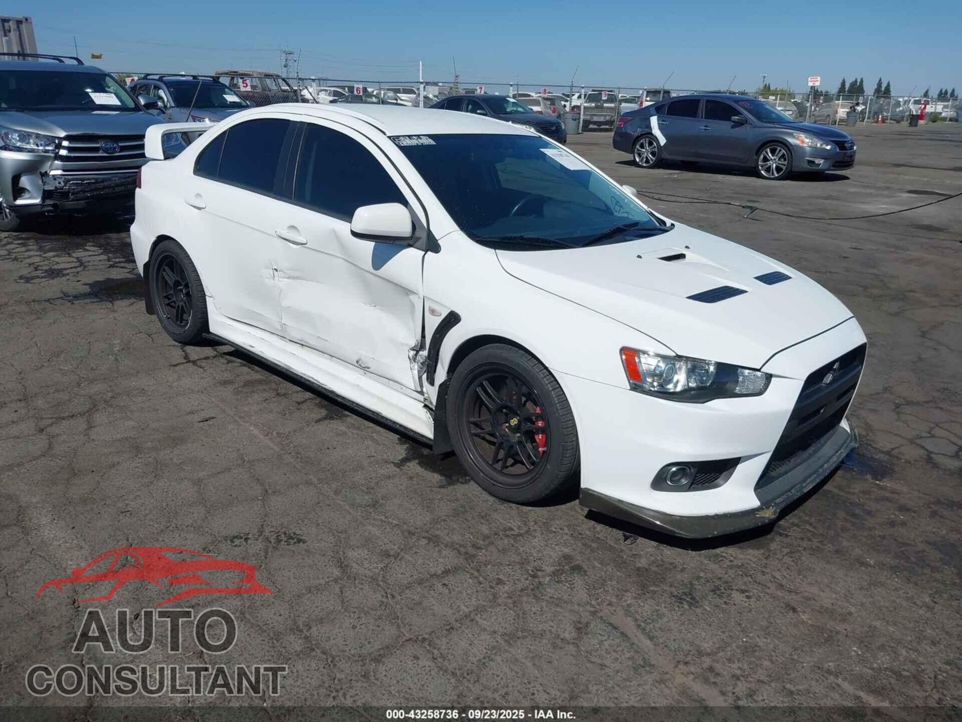 MITSUBISHI LANCER EVOLUTION 2011 - JA32W8FV3BU046554