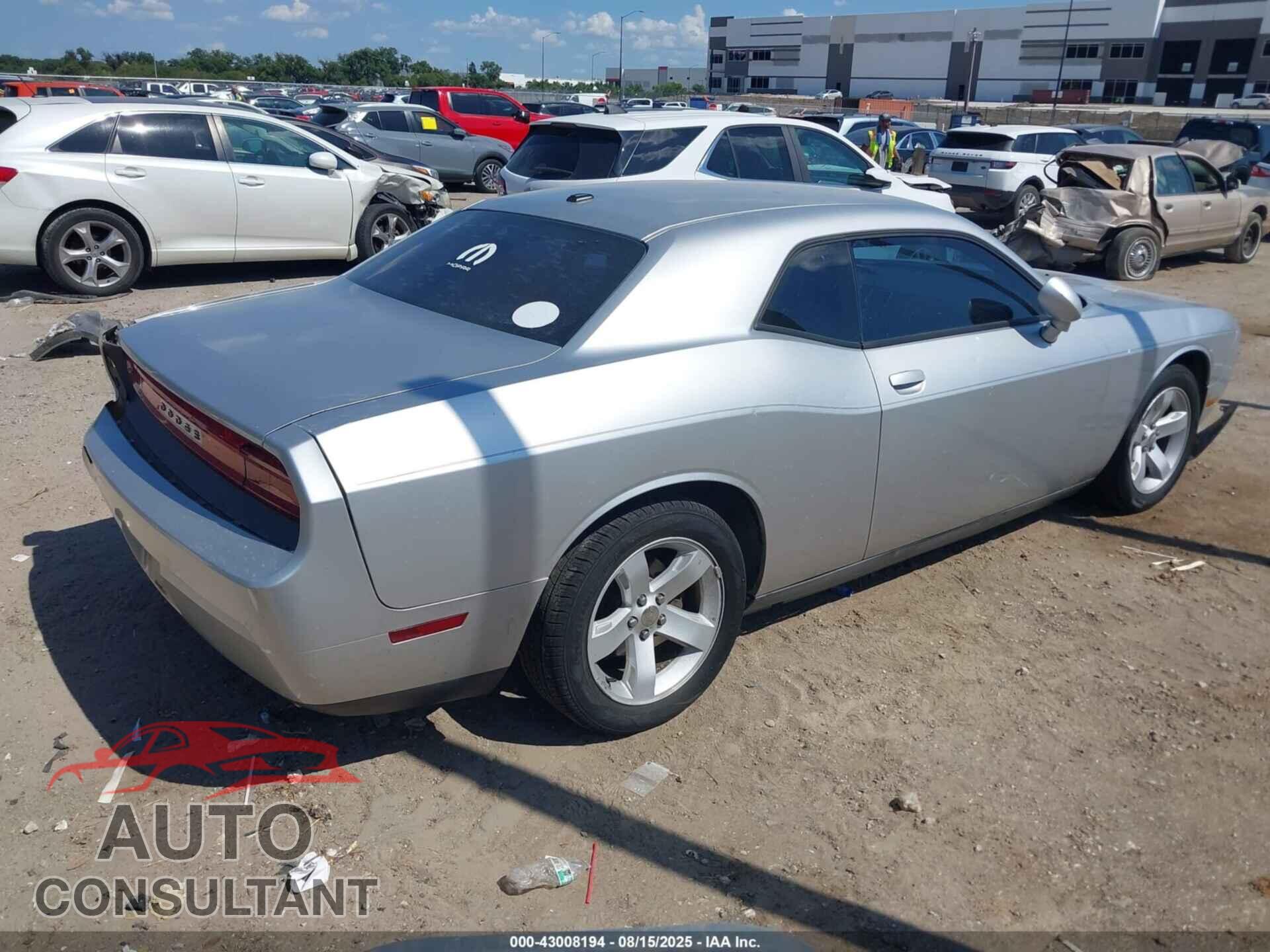 DODGE CHALLENGER 2012 - 2C3CDYAG3CH118091