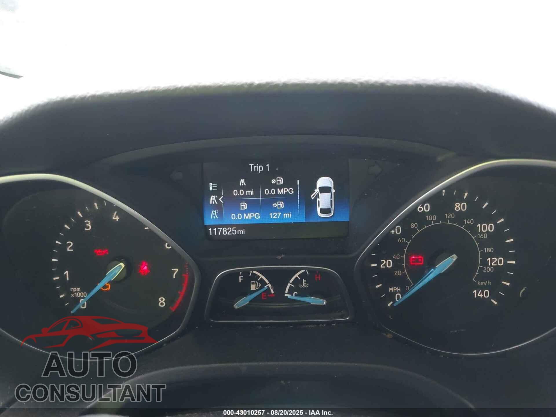 FORD FOCUS 2016 - 1FADP3E27GL207573