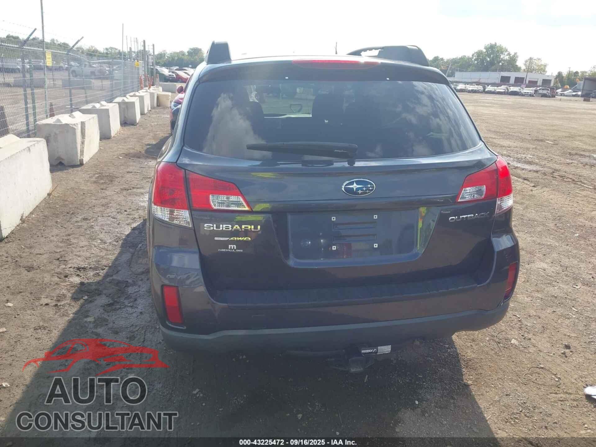 SUBARU OUTBACK 2011 - 4S4BRCCC8B3377128