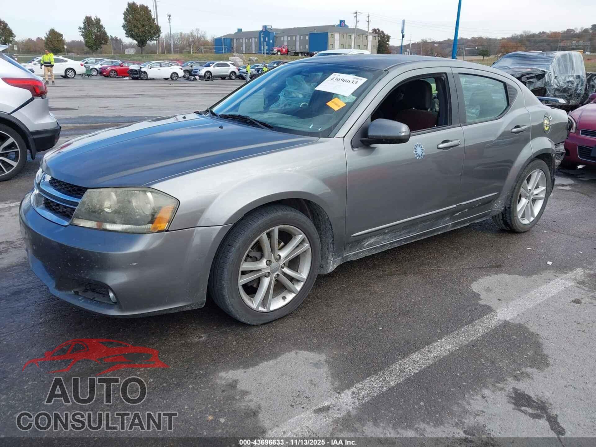 DODGE AVENGER 2012 - 1C3CDZEG0CN276346