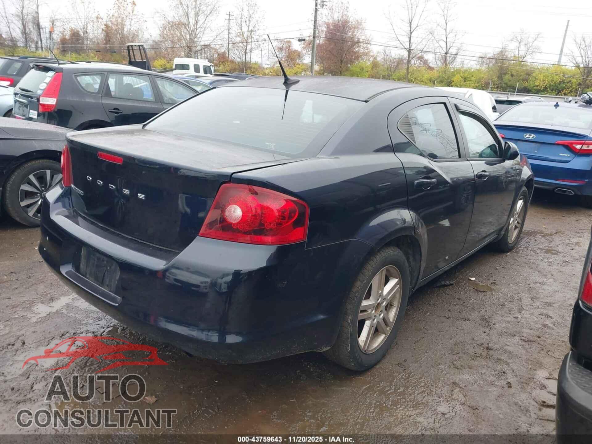 DODGE AVENGER 2011 - 1B3BD1FB3BN528215