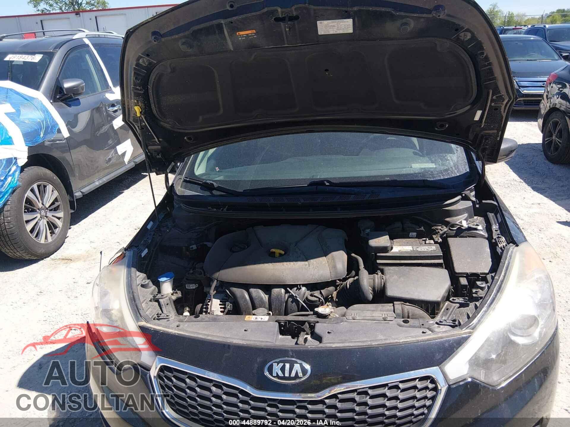 KIA FORTE 2016 - KNAFK4A64G5531002