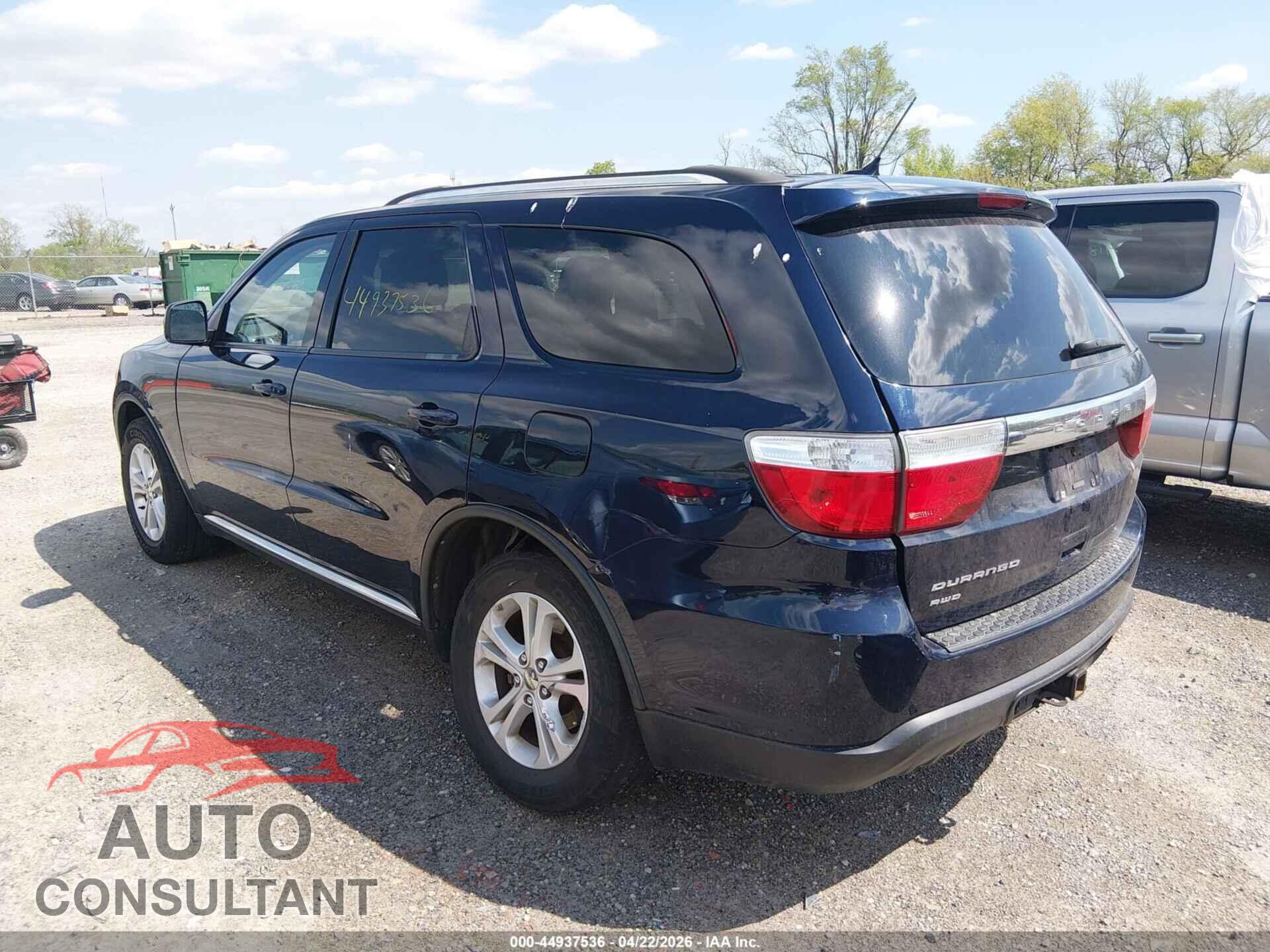 DODGE DURANGO 2013 - 1C4RDJAGXDC512561
