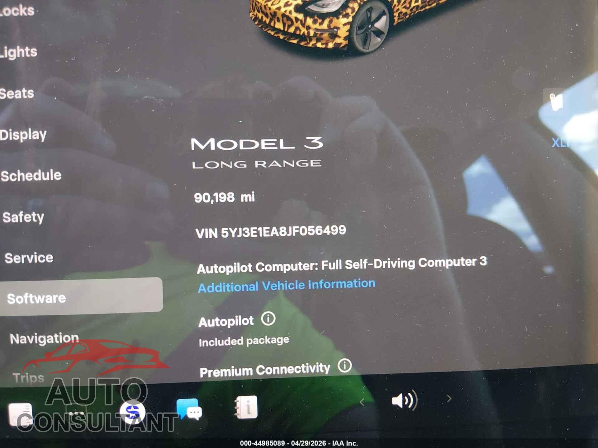 TESLA MODEL 3 2018 - 5YJ3E1EA8JF056499