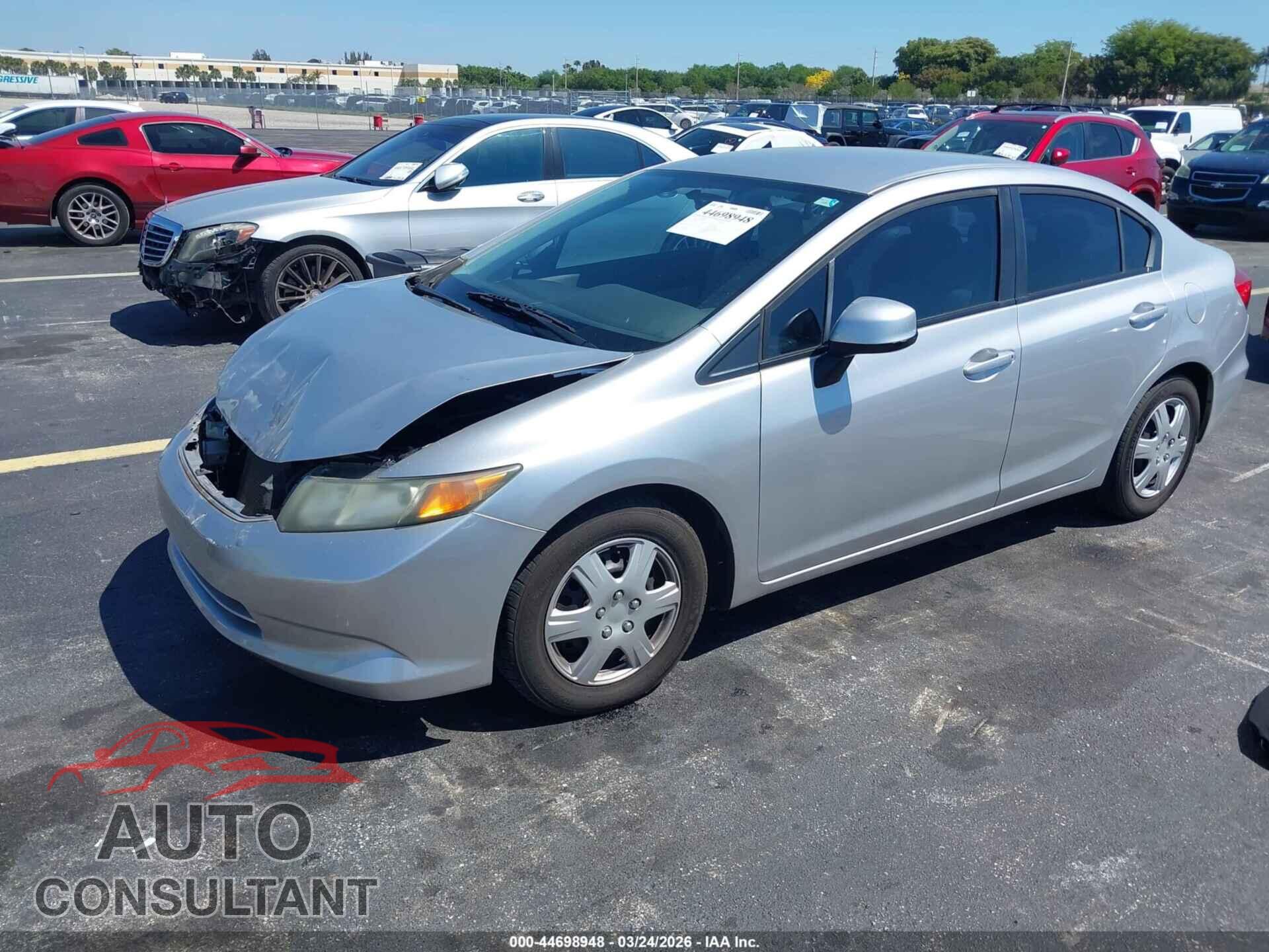 HONDA CIVIC 2012 - 19XFB2F52CE389299