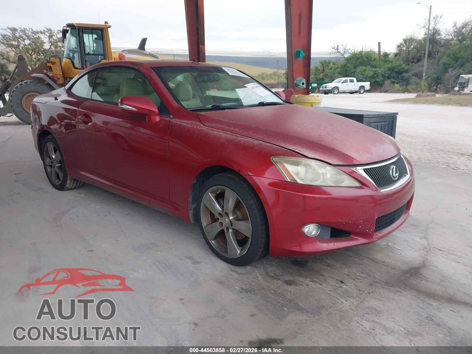 LEXUS IS 250C 2010 - JTHFF2C24A2511040