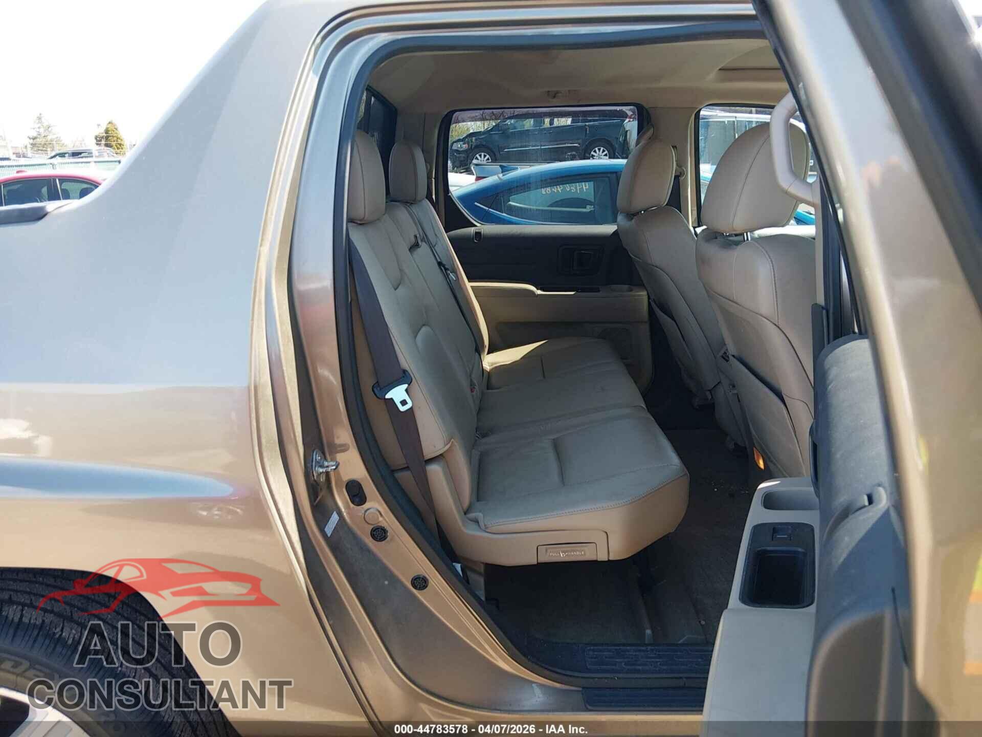 HONDA RIDGELINE 2011 - 5FPYK1F51BB452329