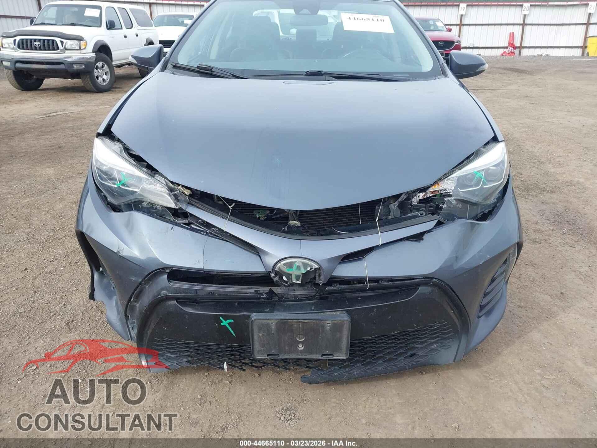 TOYOTA COROLLA 2017 - 2T1BURHE3HC848165