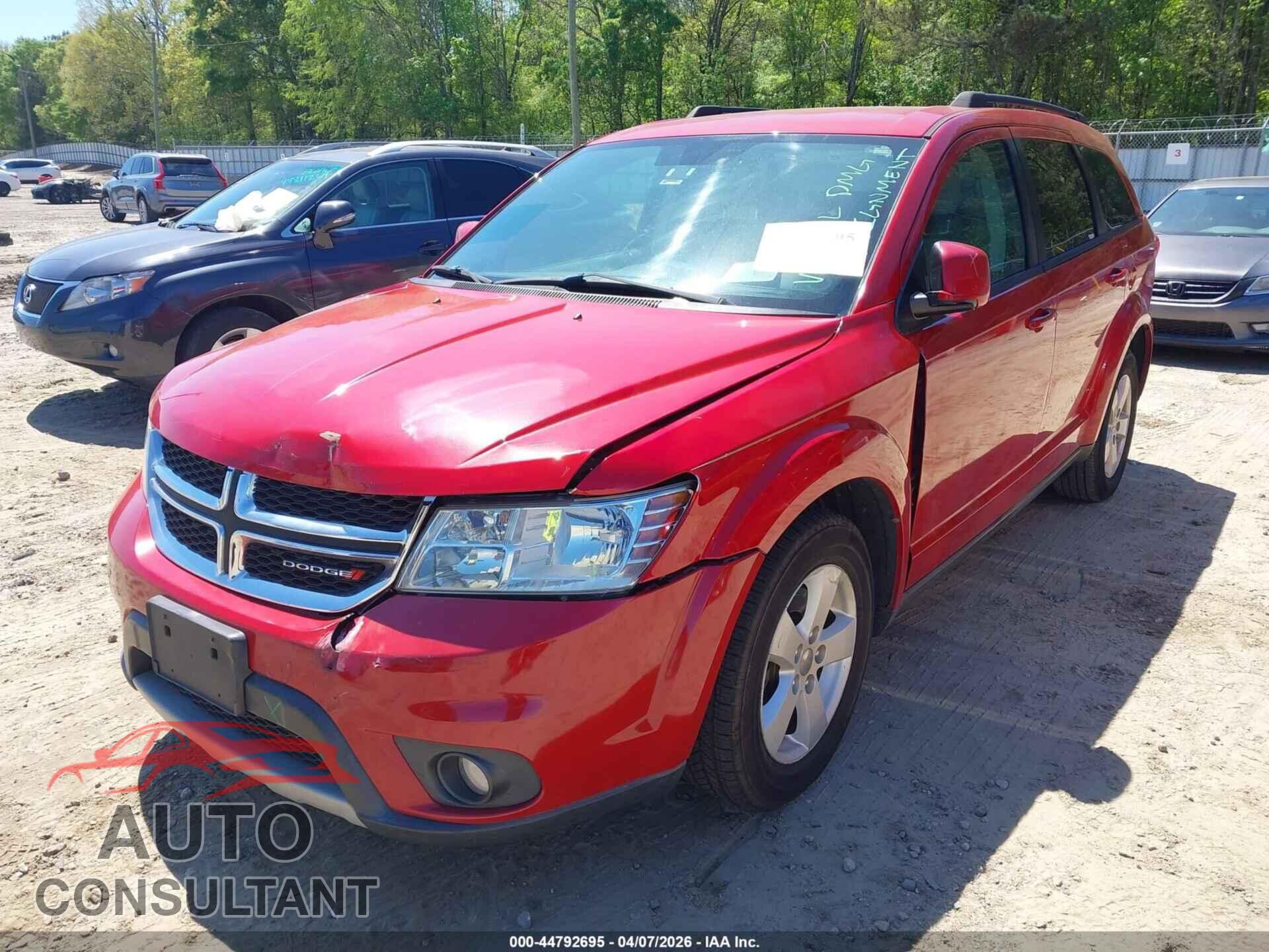 DODGE JOURNEY 2012 - 3C4PDCBB7CT355841