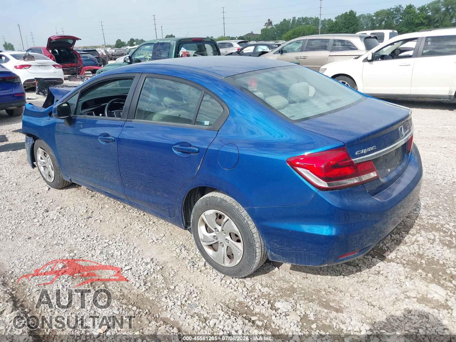 HONDA CIVIC 2013 - 19XFB2F57DE088304