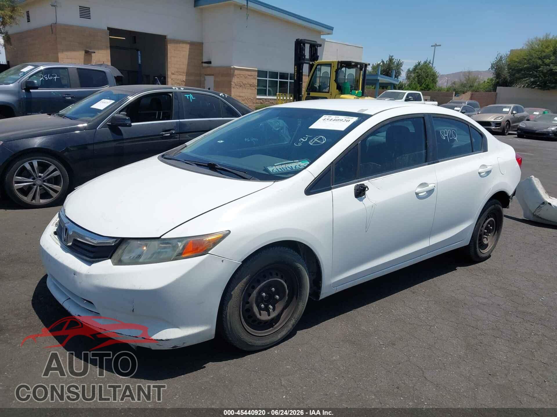 HONDA CIVIC 2012 - 19XFB2F55CE333955