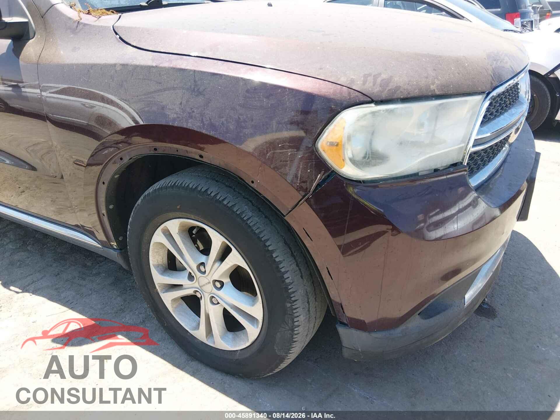 DODGE DURANGO 2012 - 1C4RDHAG9CC235781