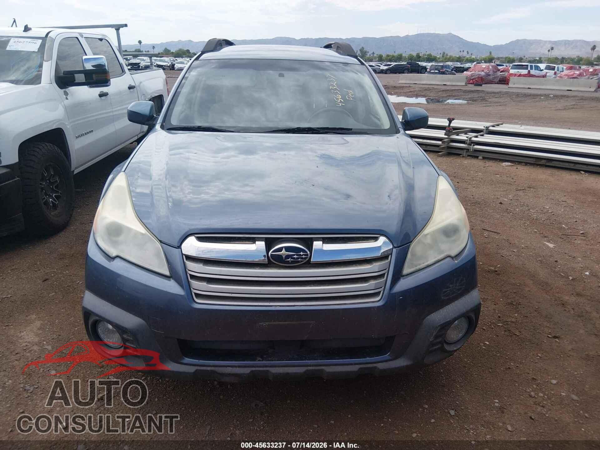 SUBARU OUTBACK 2014 - 4S4BRBCC2E3327761