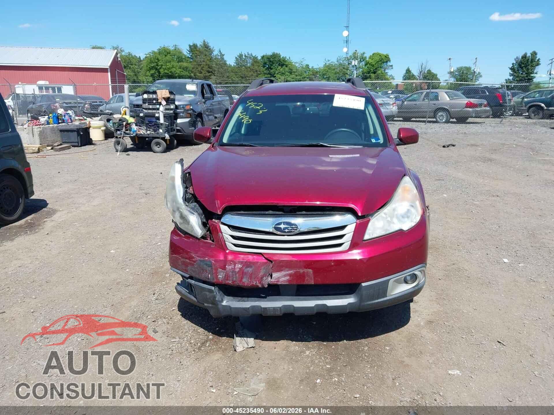 SUBARU OUTBACK 2012 - 4S4BRDAC2C2279938