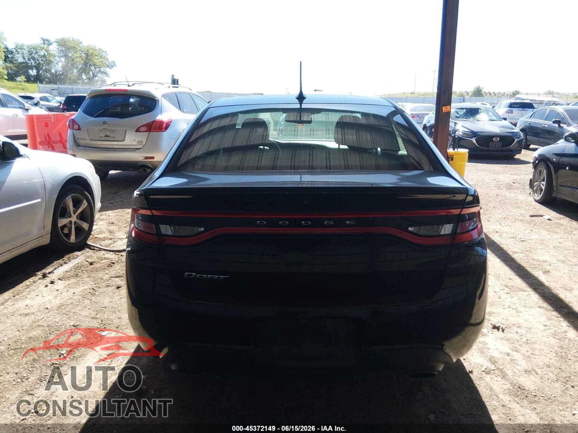 DODGE DART 2015 - 1C3CDFBB5FD344707
