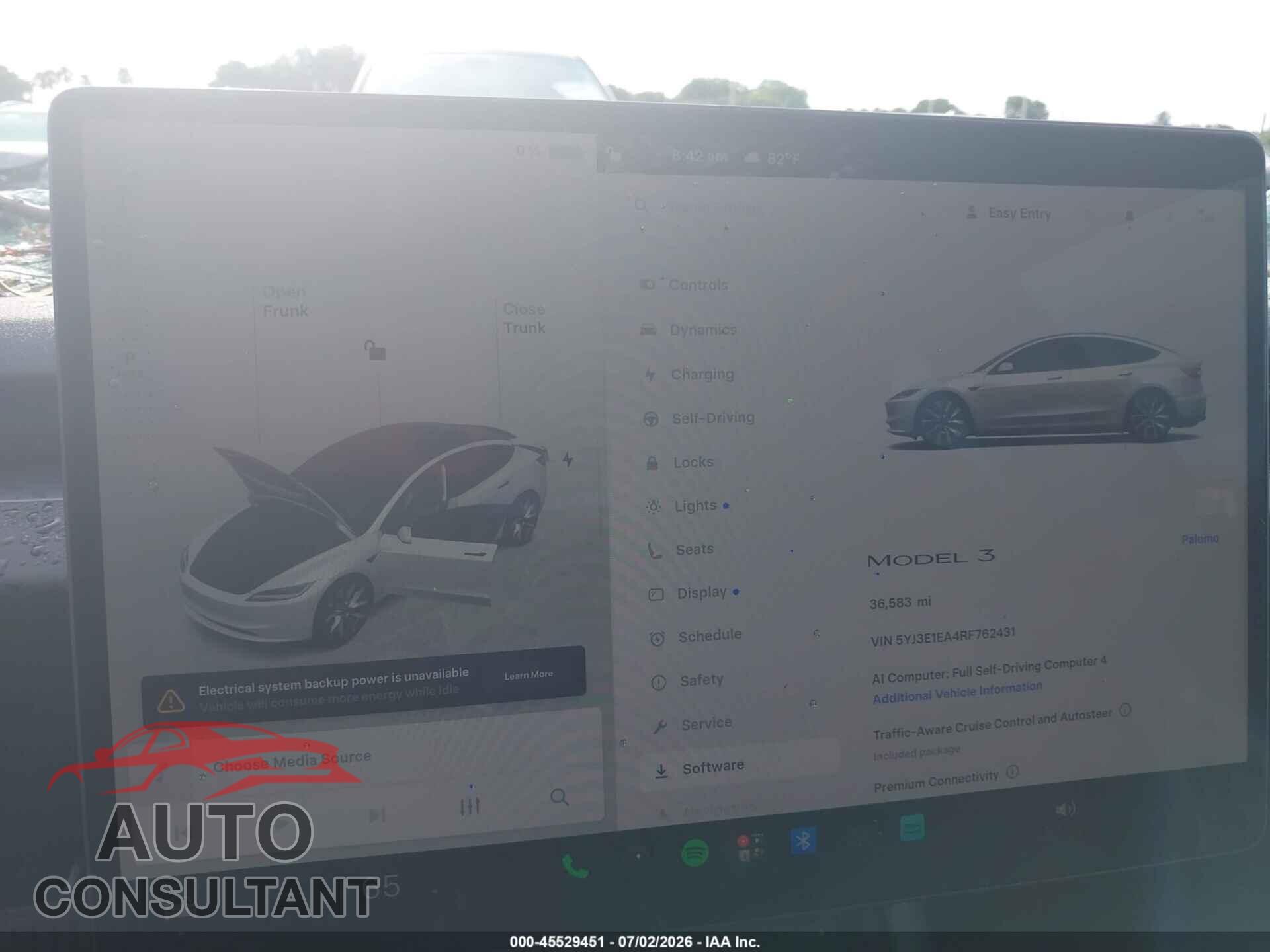 TESLA MODEL 3 2024 - 5YJ3E1EA4RF762431