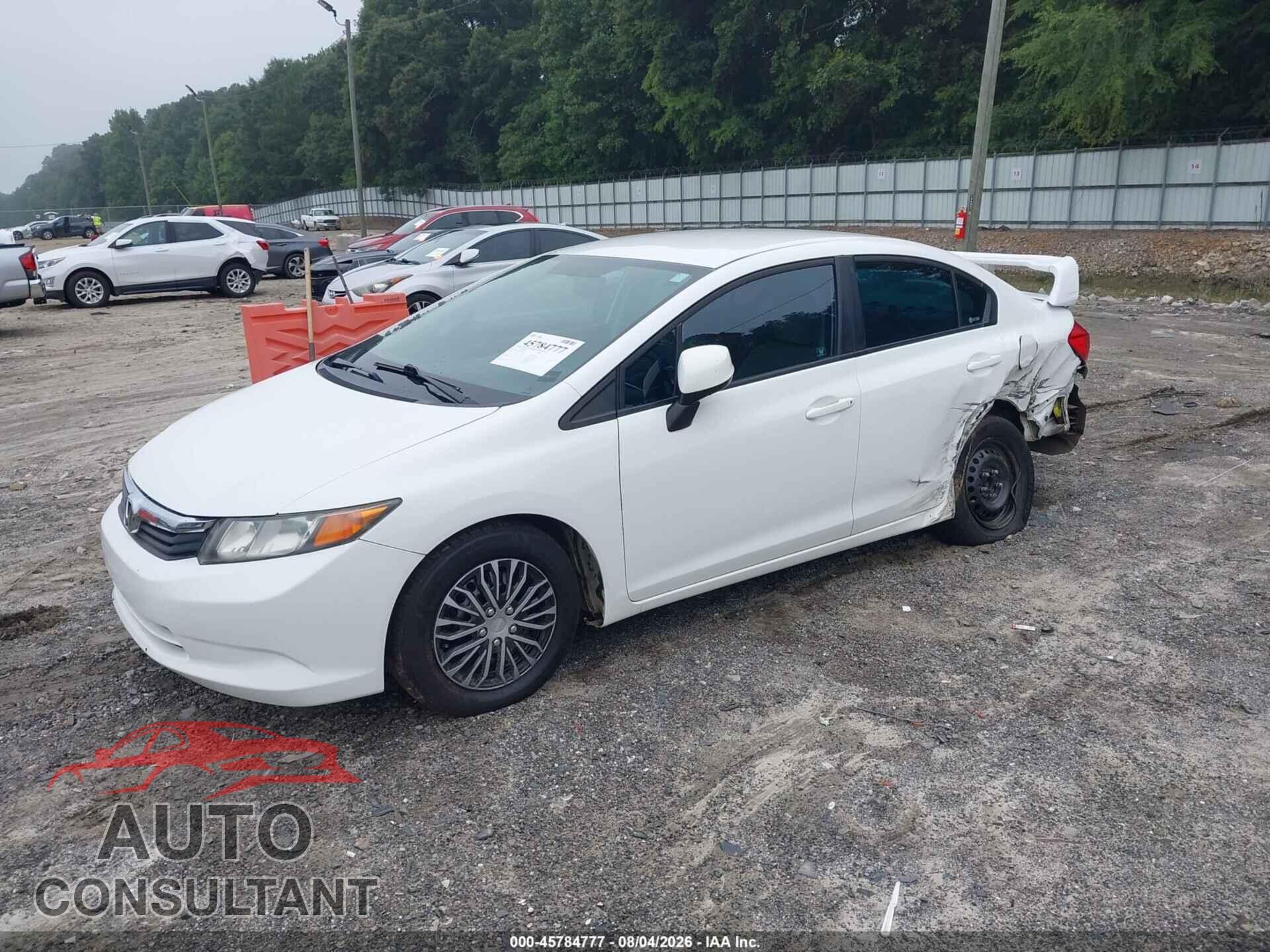 HONDA CIVIC 2012 - 19XFB2F54CE010366