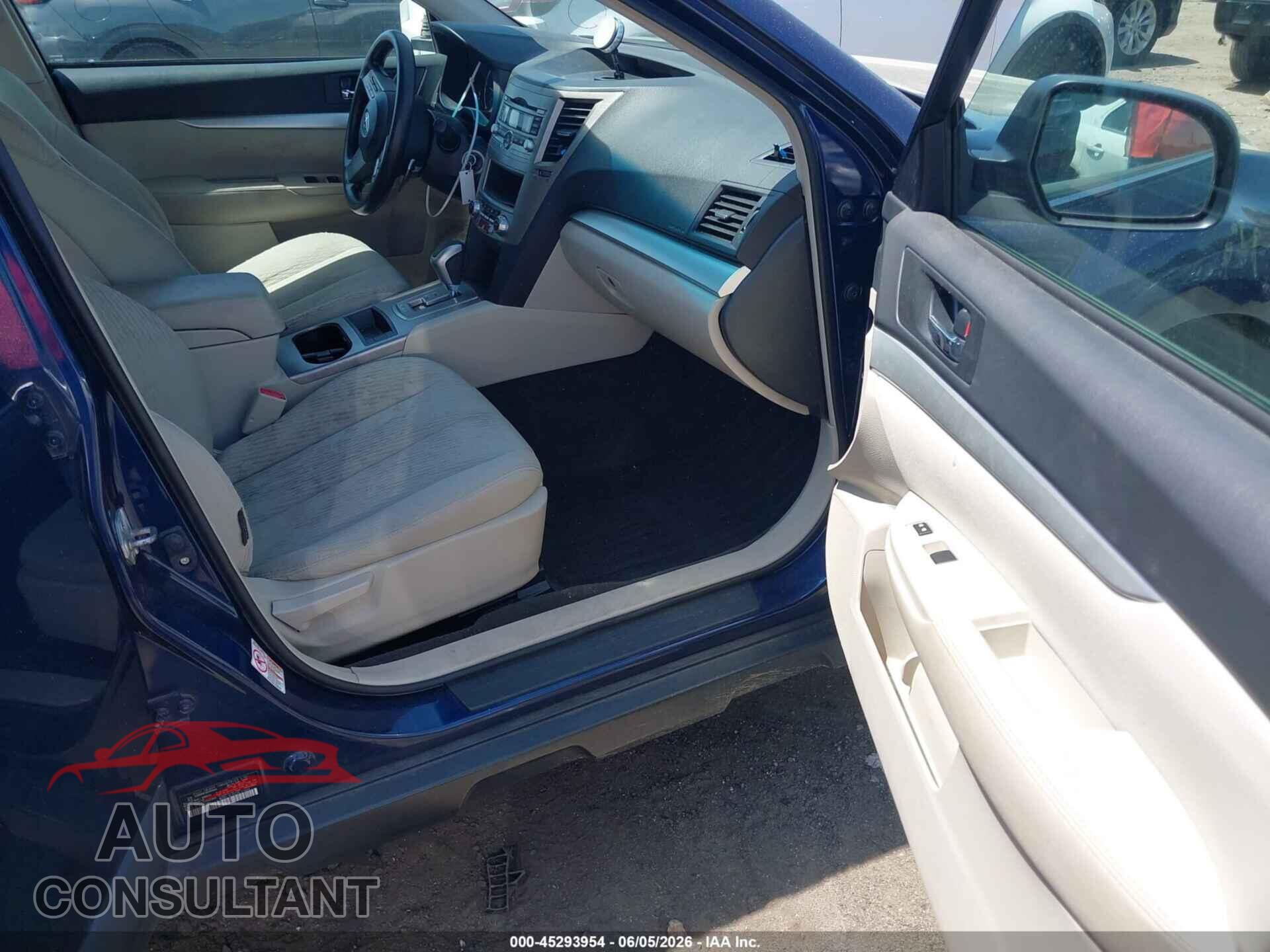 SUBARU OUTBACK 2011 - 4S4BRBAC2B3444092