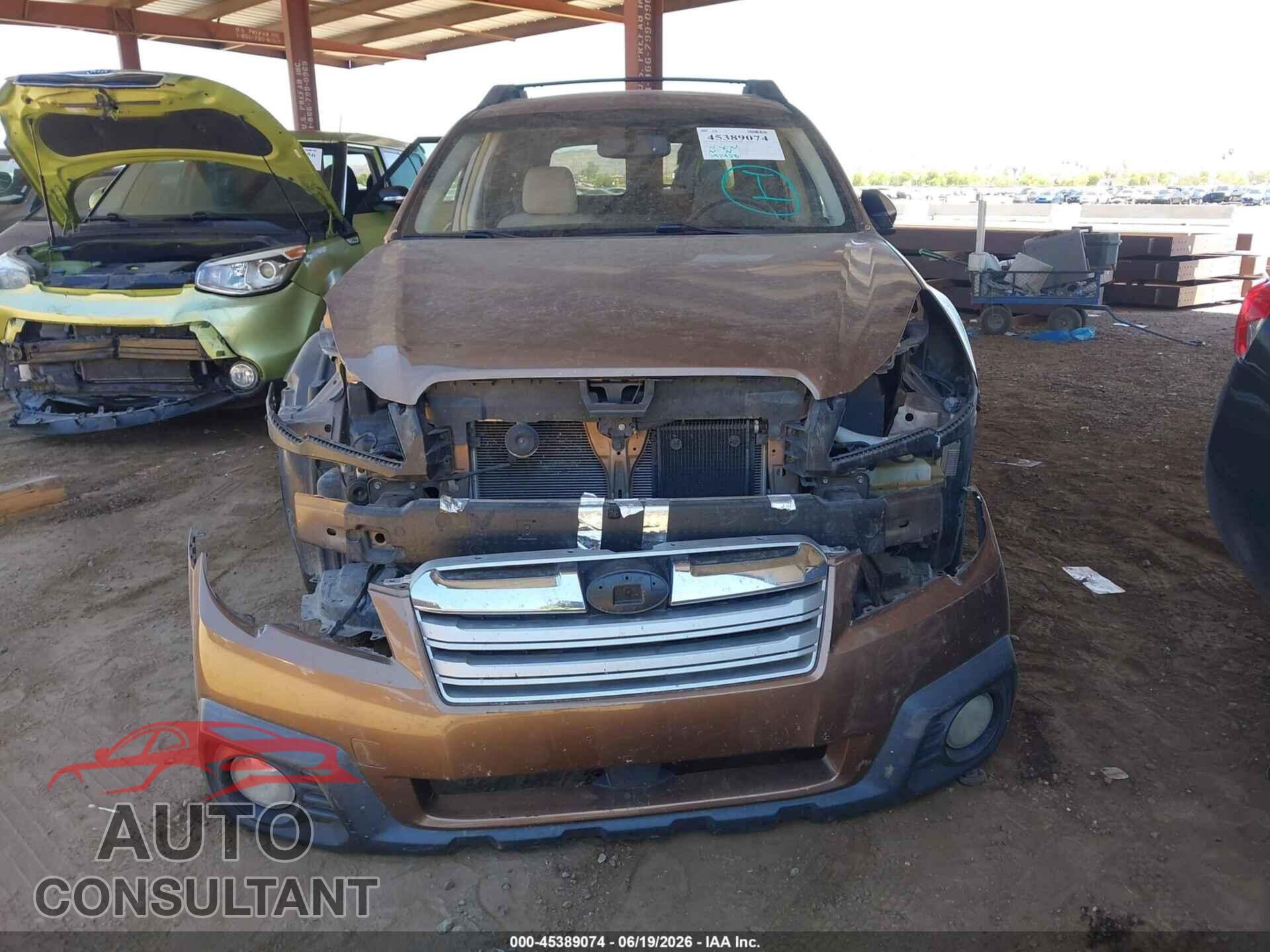 SUBARU OUTBACK 2013 - 4S4BRCGC4D3224596