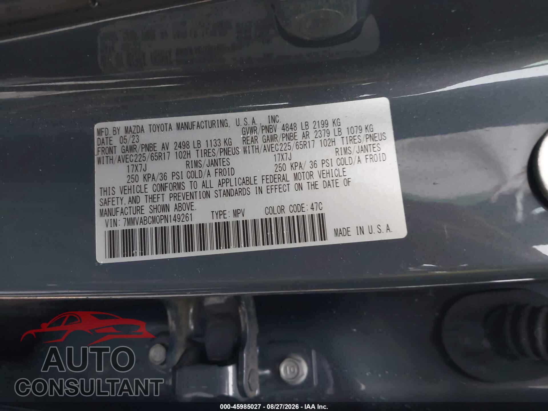 MAZDA CX-50 2023 - 7MMVABCM0PN149261