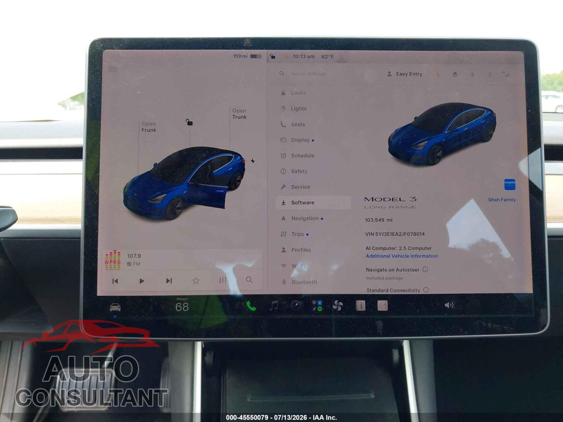 TESLA MODEL 3 2018 - 5YJ3E1EA2JF078014