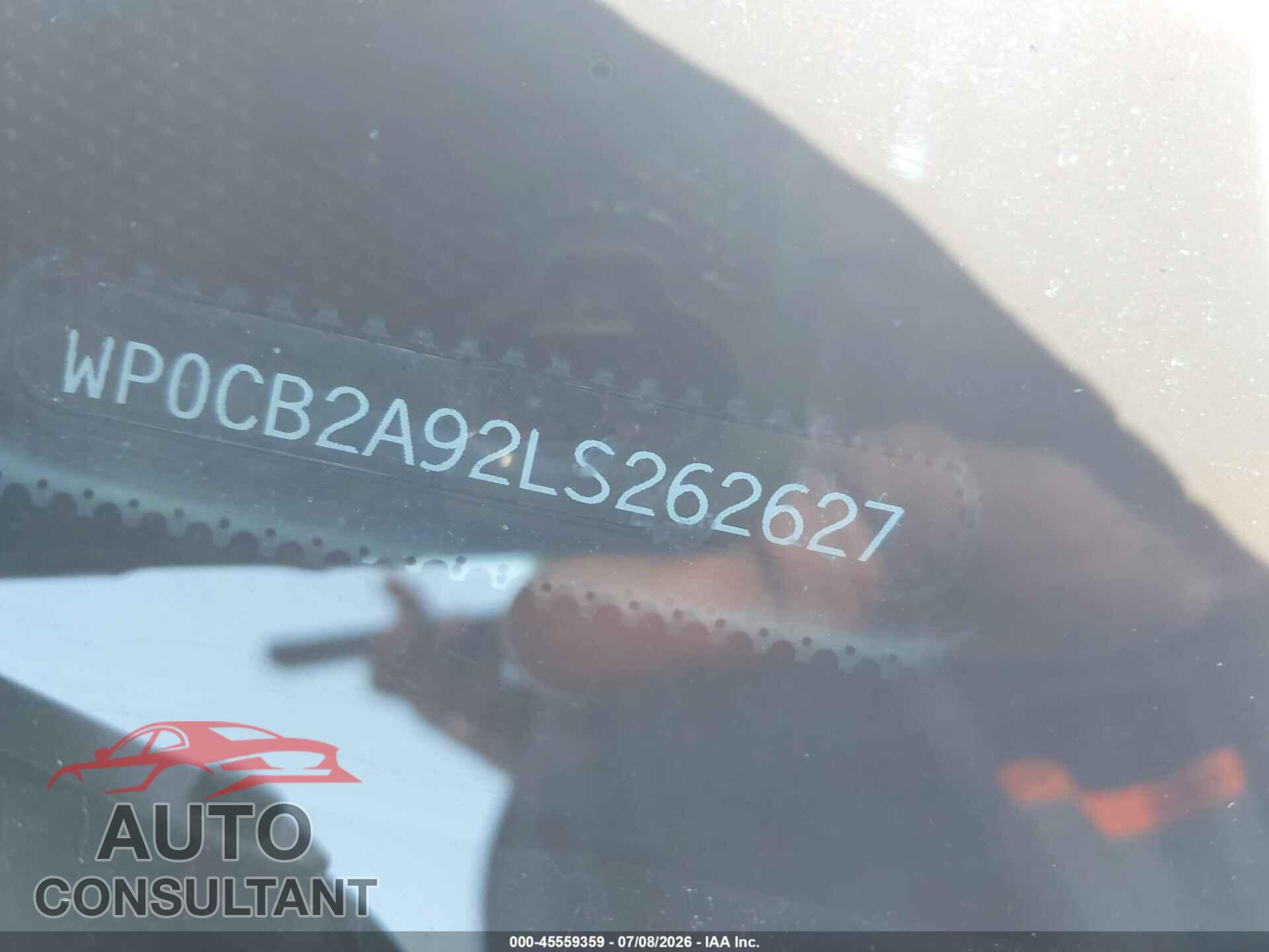 PORSCHE 911 2020 - WP0CB2A92LS262627