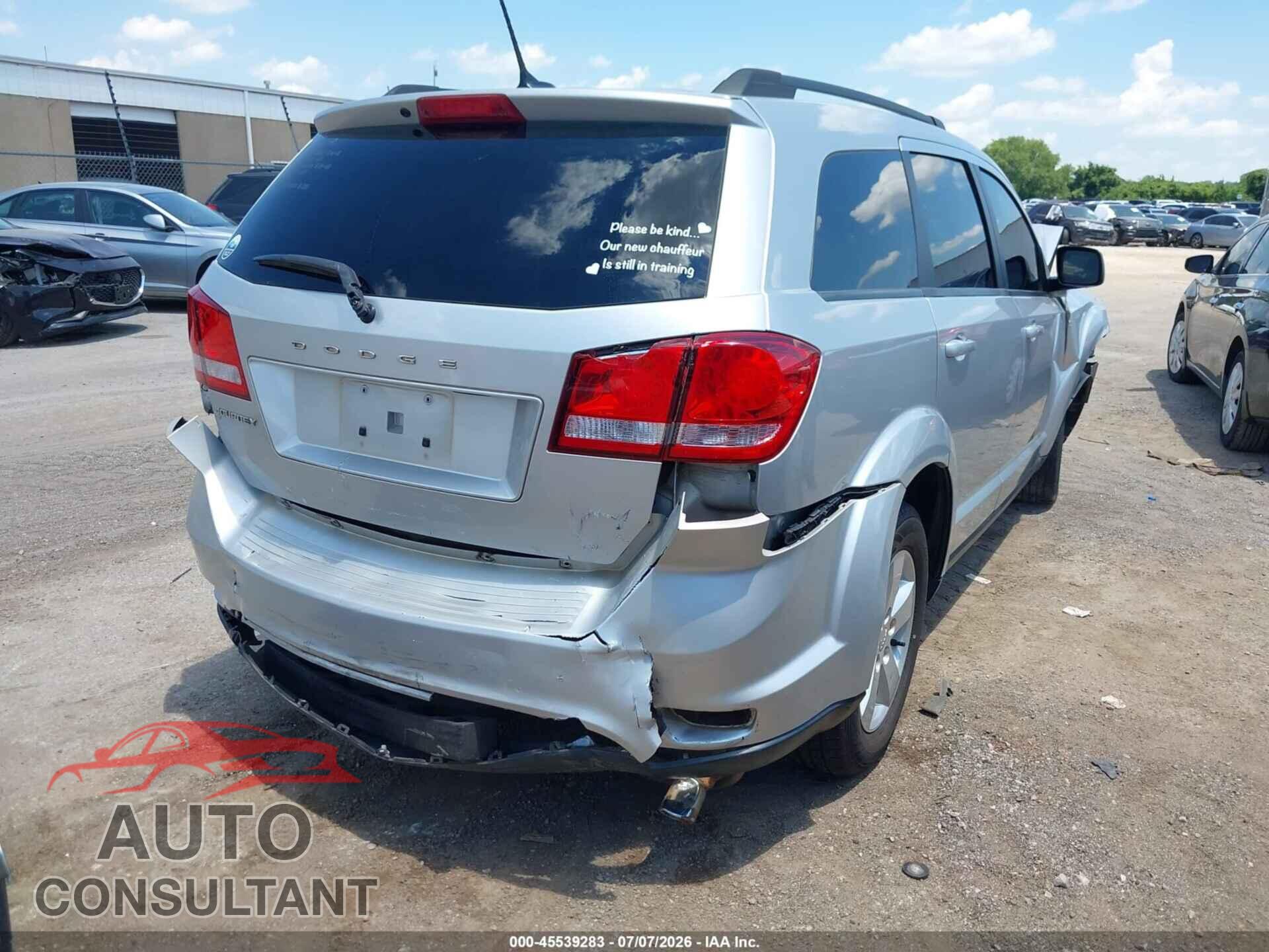 DODGE JOURNEY 2012 - 3C4PDCBG7CT190871