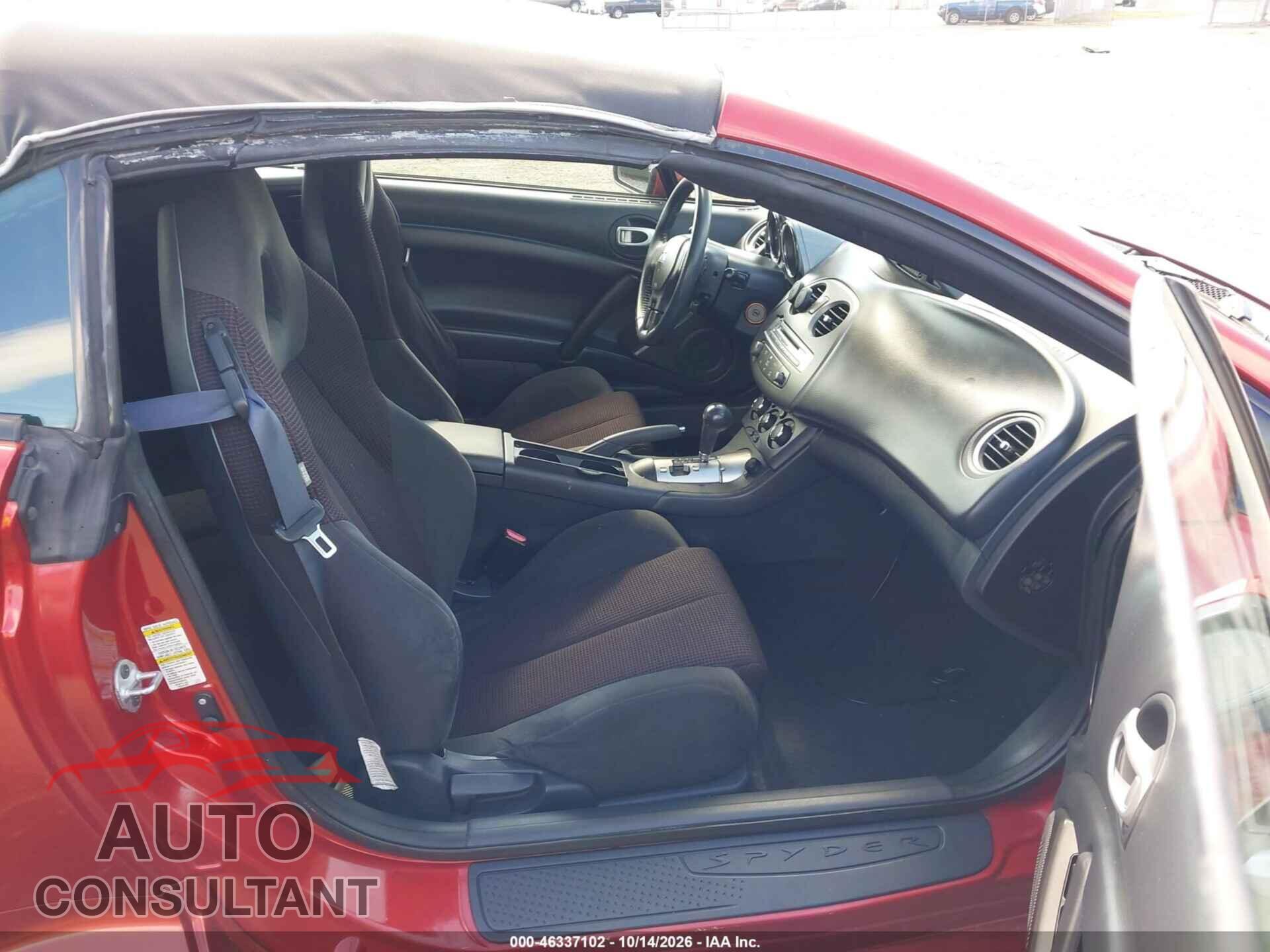 MITSUBISHI ECLIPSE SPYDER 2009 - 4A3AL25F79E011417