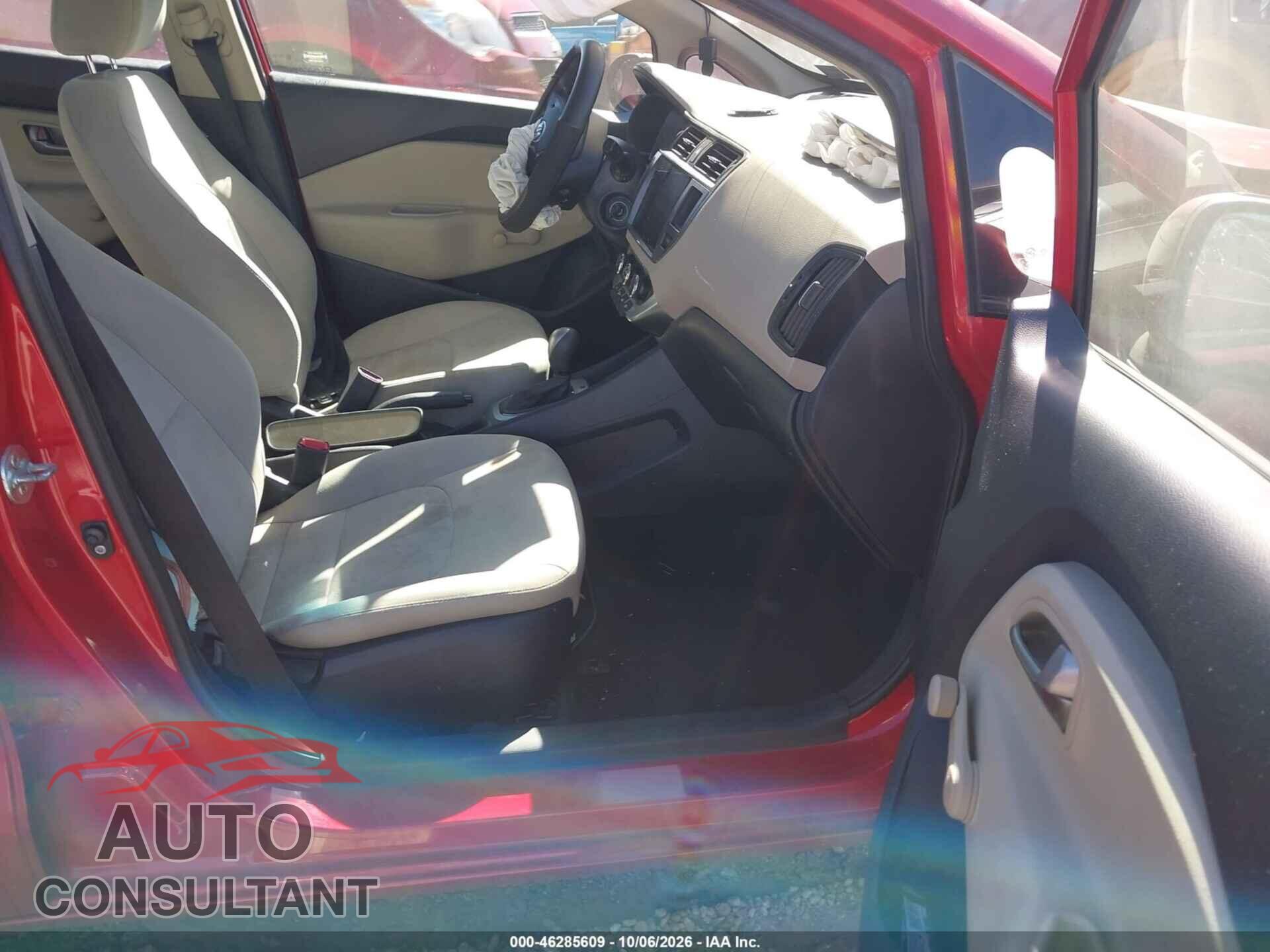KIA RIO 2013 - KNADM4A3XD6233972