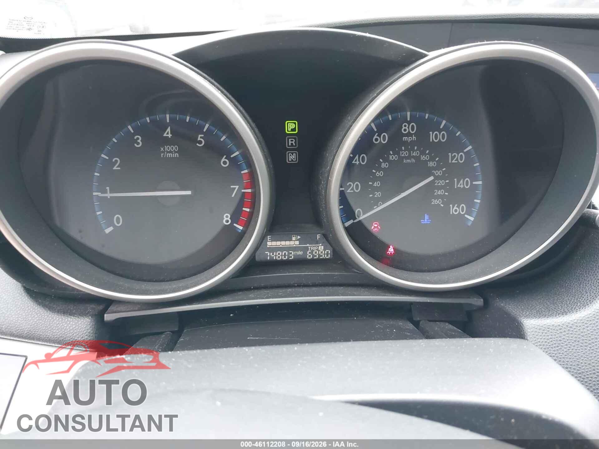 MAZDA MAZDA3 2013 - JM1BL1VP2D1825744