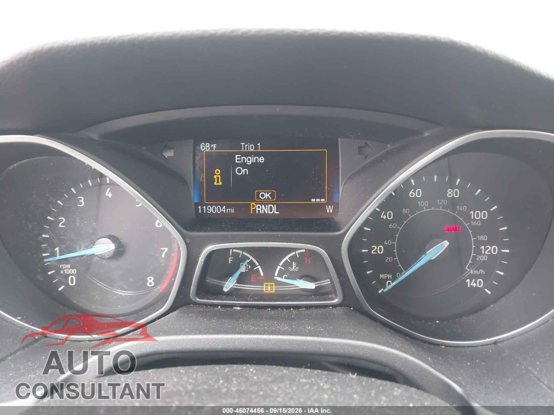 FORD FOCUS 2016 - 1FADP3F2XGL303356