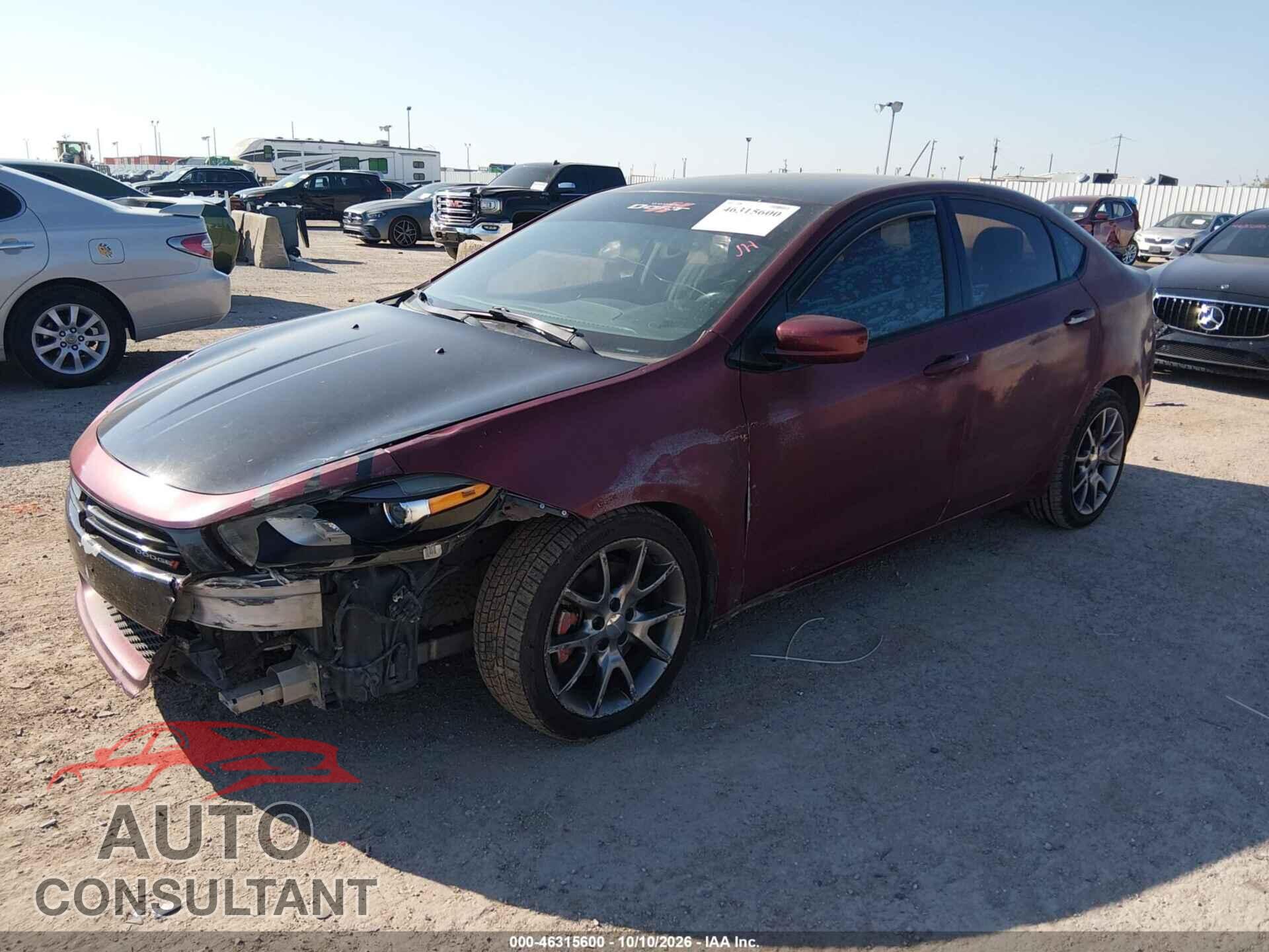 DODGE DART 2015 - 1C3CDFBB8FD337914