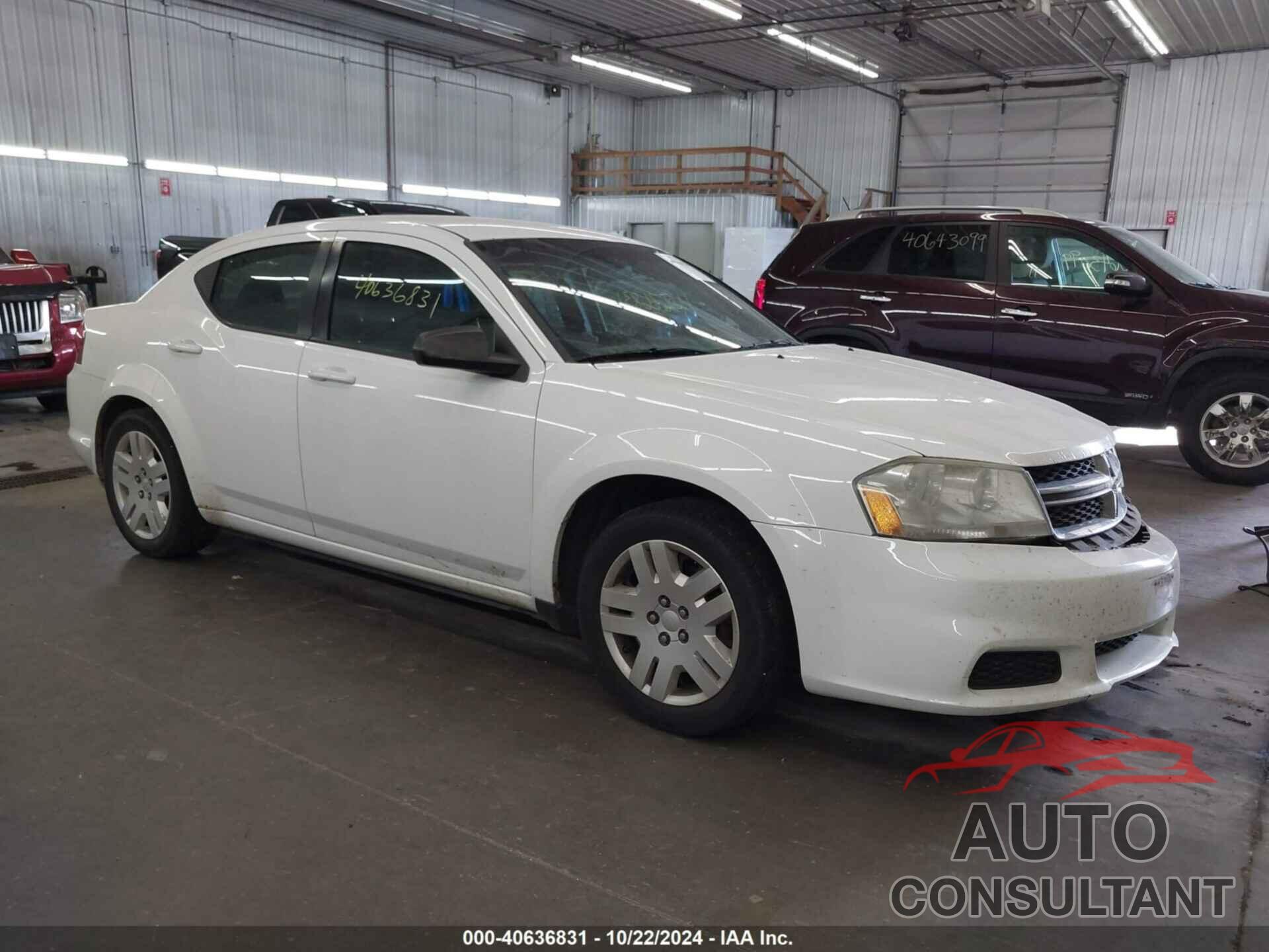 DODGE AVENGER 2011 - 1B3BD4FB2BN563216
