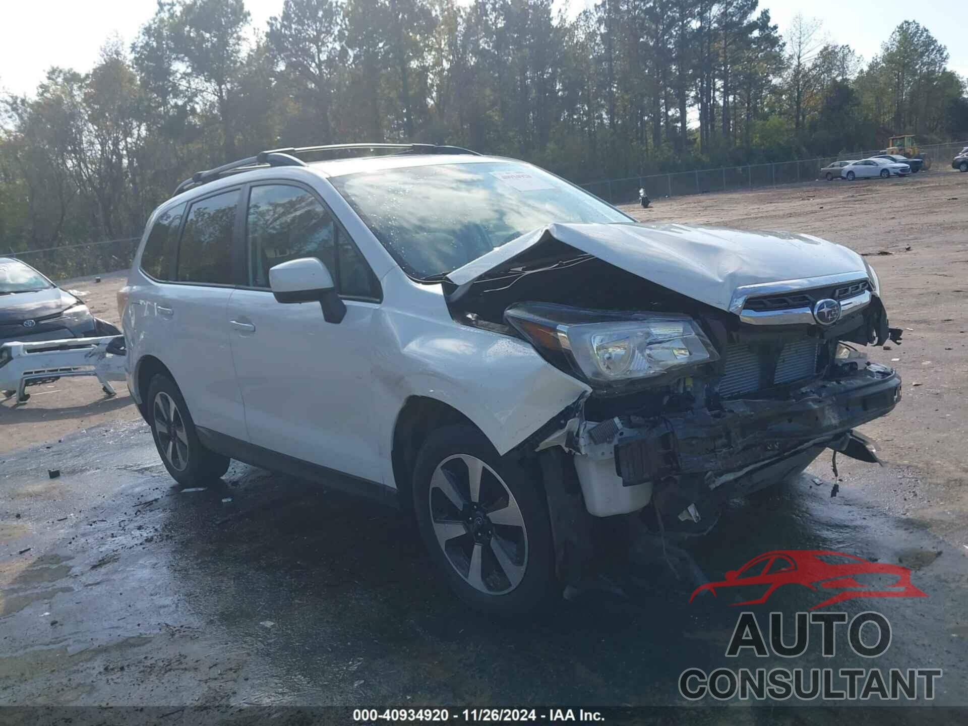 SUBARU FORESTER 2018 - JF2SJAGC3JH543892