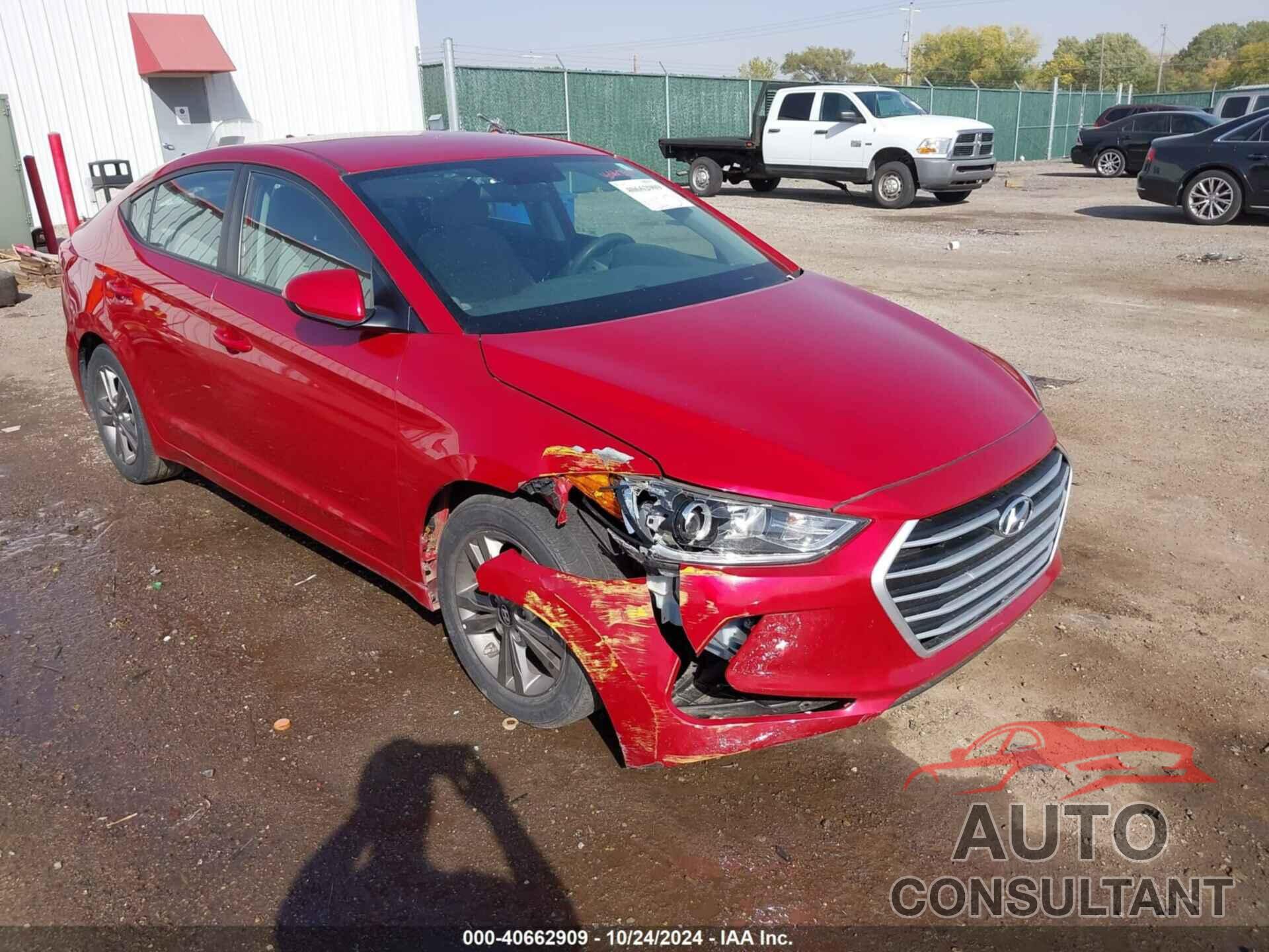 HYUNDAI ELANTRA 2018 - 5NPD84LF4JH270726