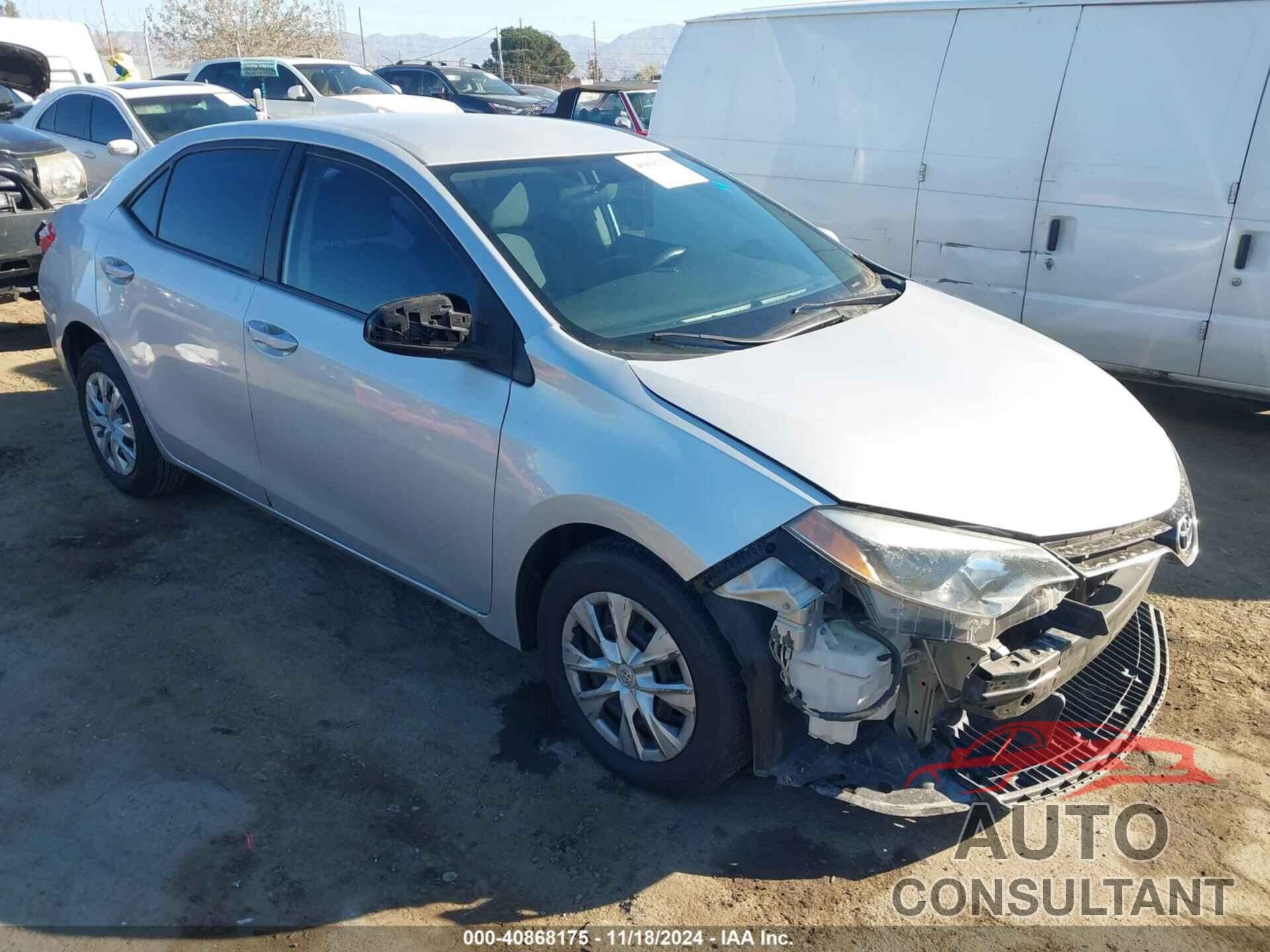 TOYOTA COROLLA 2016 - 5YFBURHE1GP519513