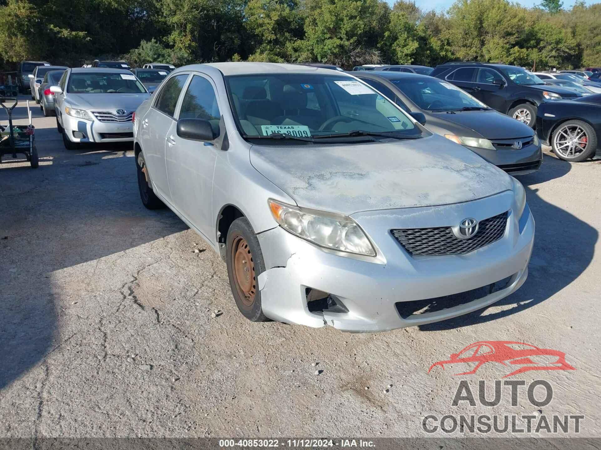 TOYOTA COROLLA 2009 - 1NXBU40E19Z020727