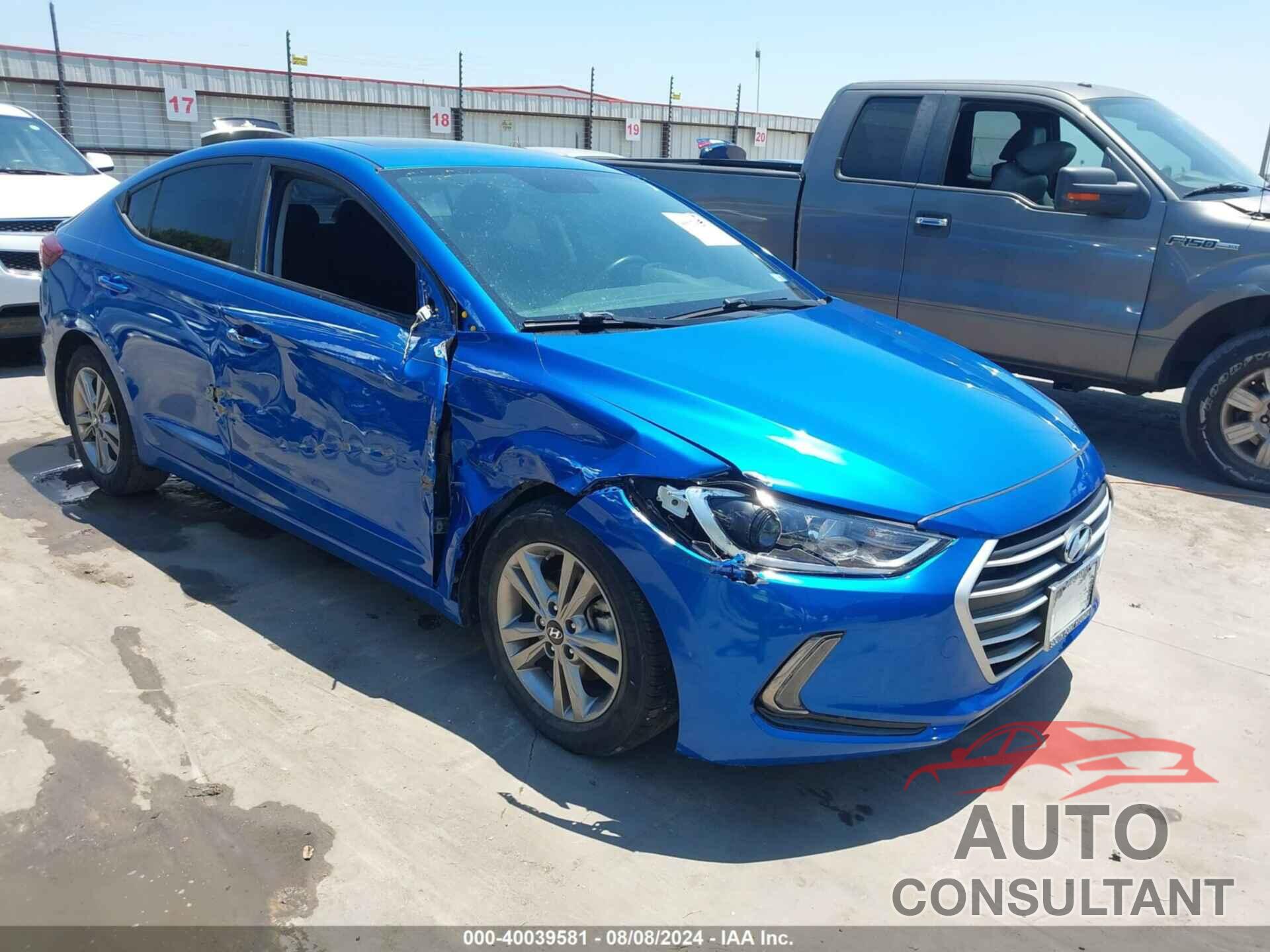 HYUNDAI ELANTRA 2017 - KMHD84LF5HU398355