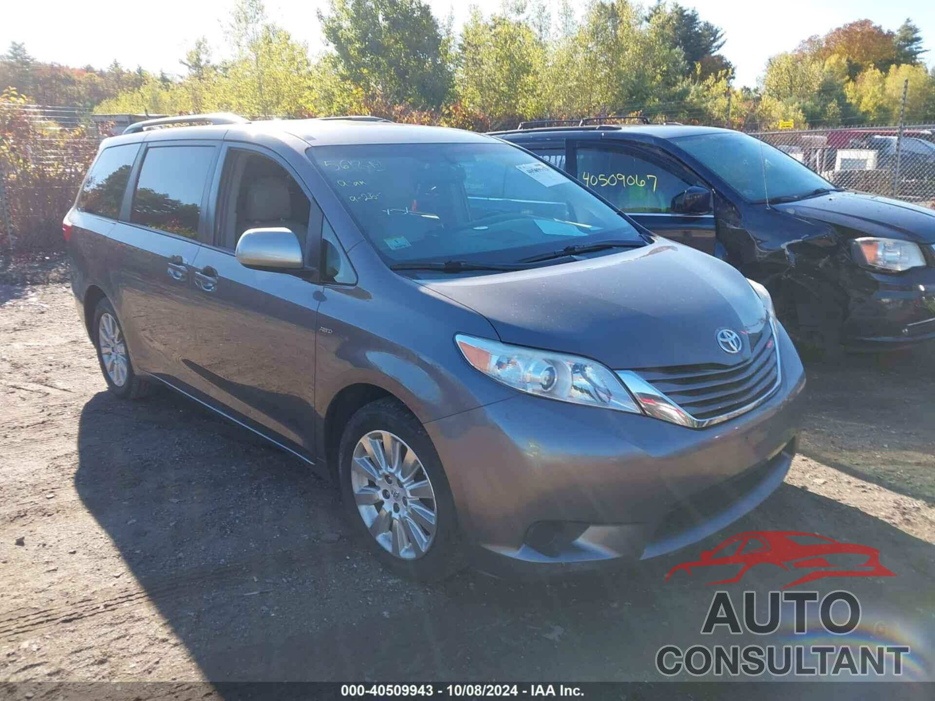 TOYOTA SIENNA 2016 - 5TDJK3DC1GS130106