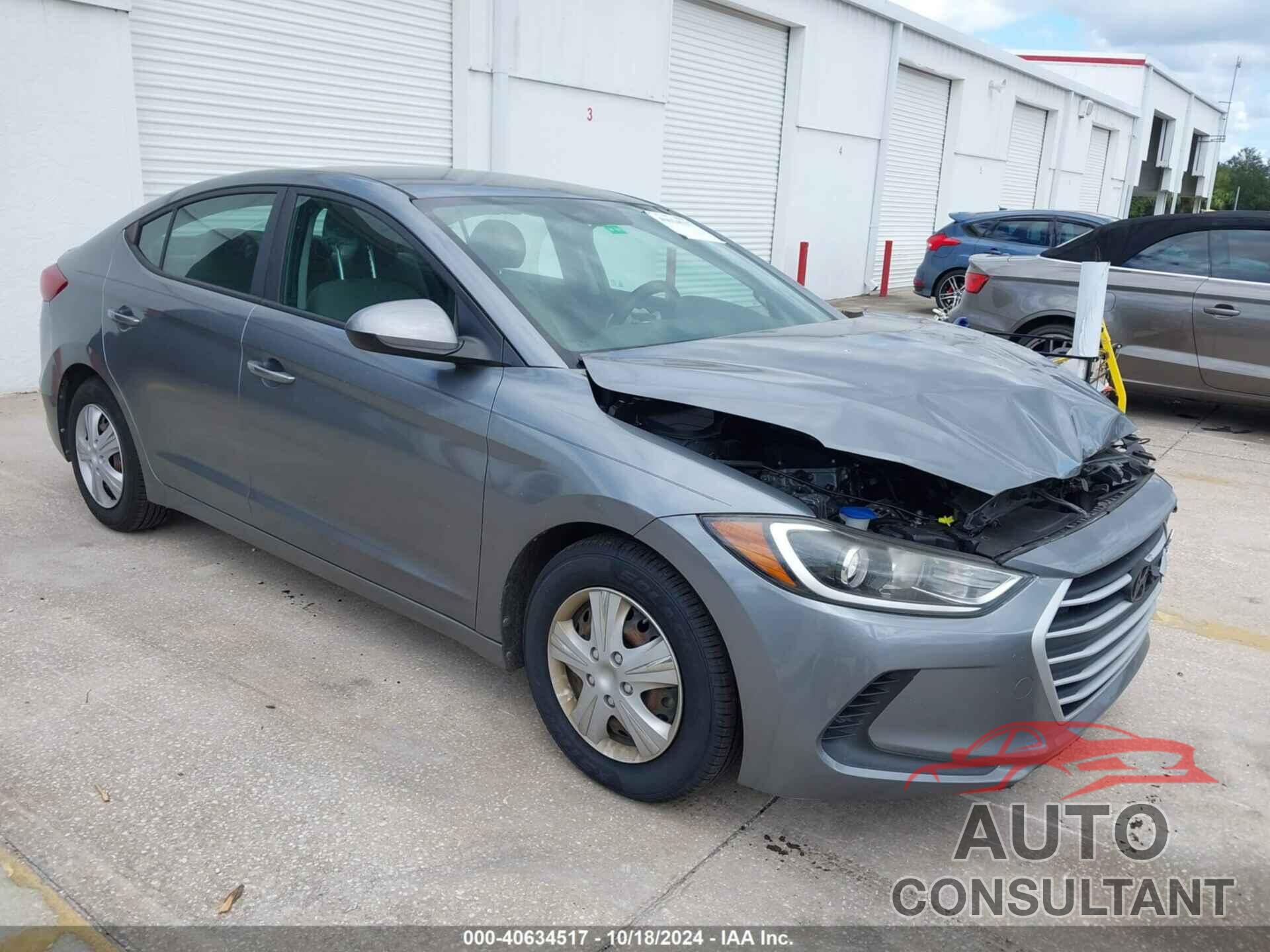 HYUNDAI ELANTRA 2018 - KMHD74LF3JU648457