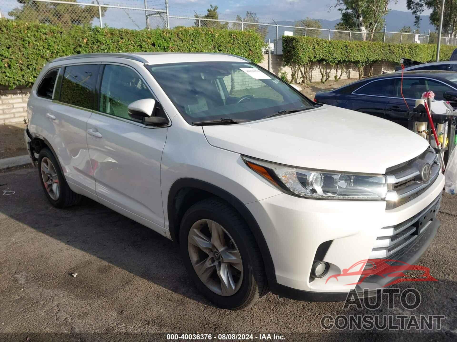 TOYOTA HIGHLANDER 2017 - 5TDYZRFH5HS209026