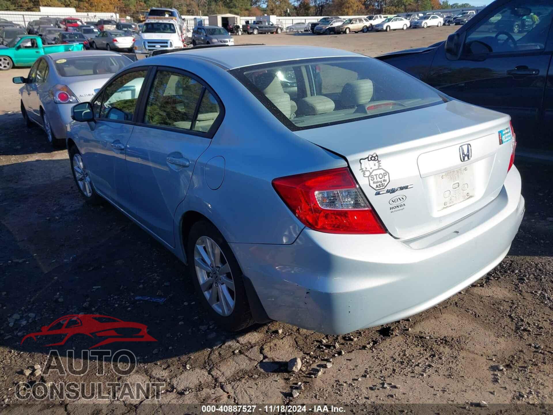 HONDA CIVIC 2012 - 19XFB2F89CE052221