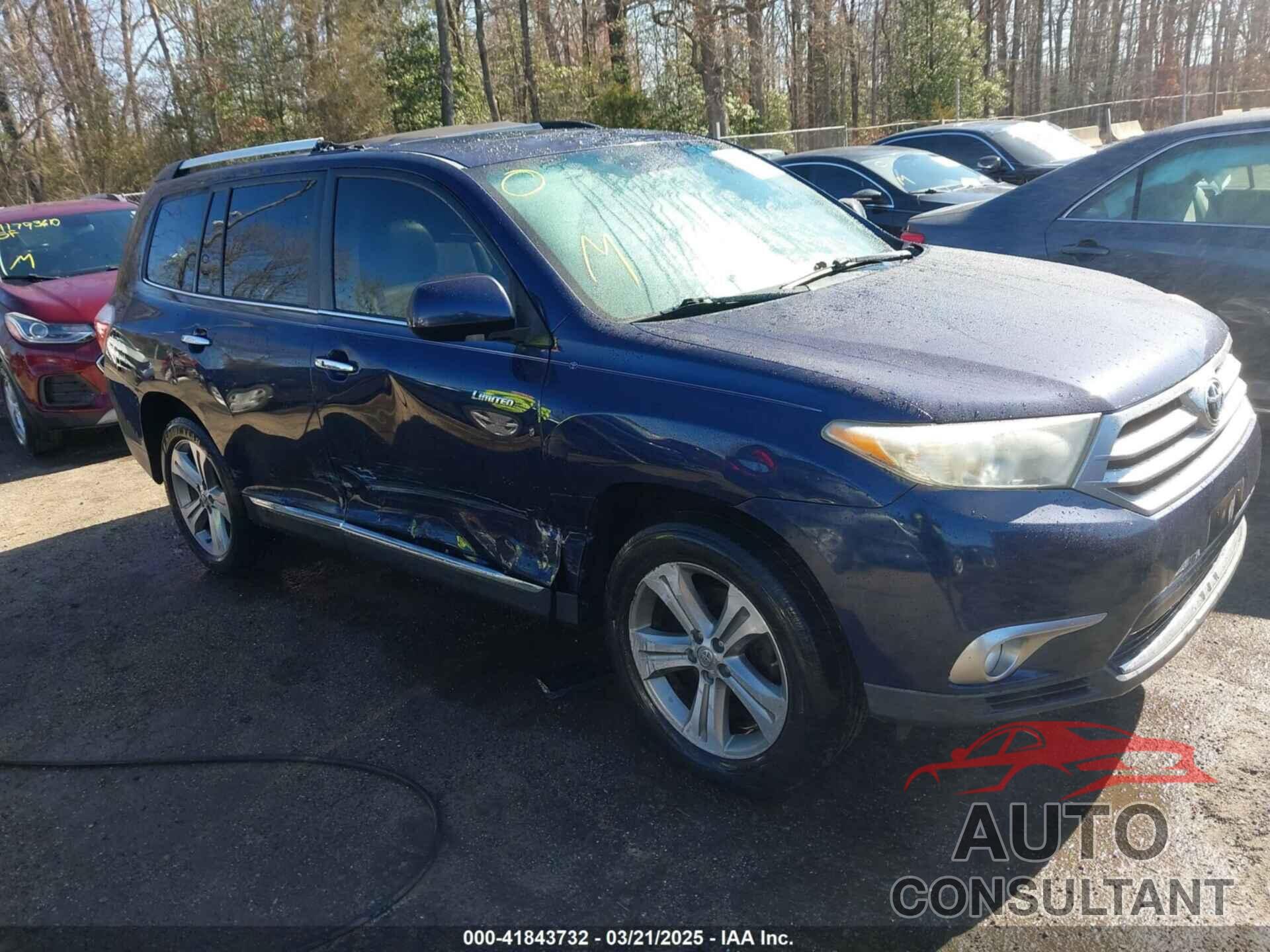 TOYOTA HIGHLANDER 2011 - 5TDDK3EH9BS052416