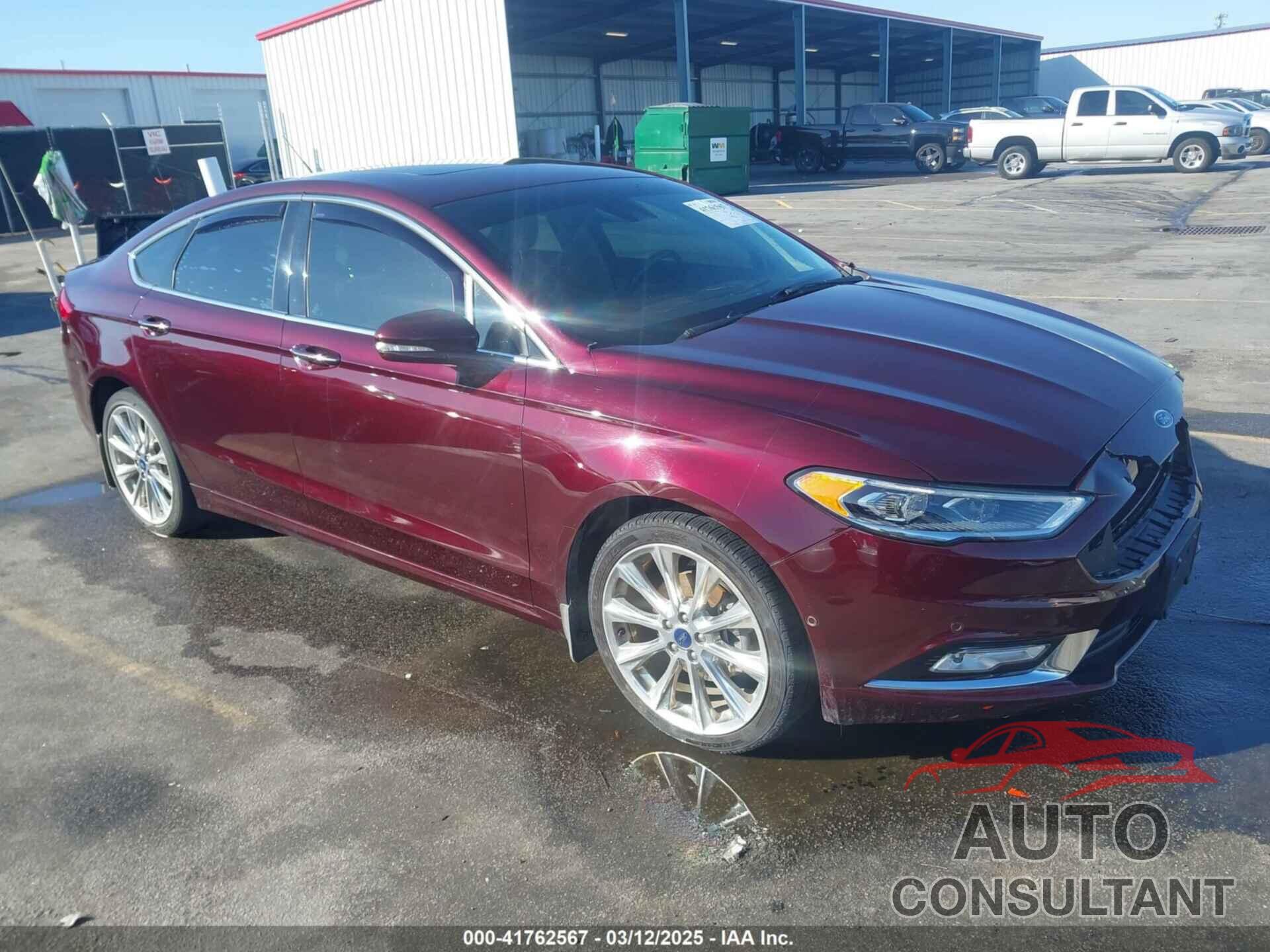FORD FUSION 2017 - 3FA6P0K96HR137401