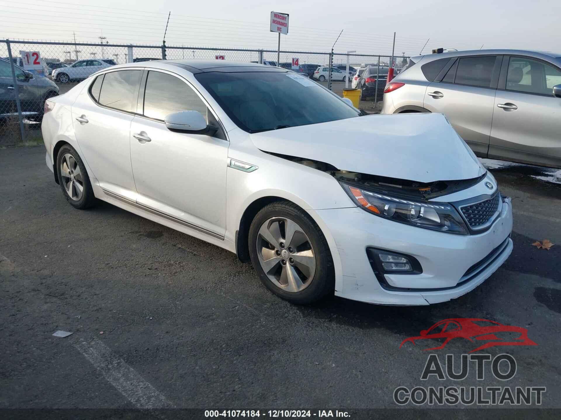 KIA OPTIMA HYBRID 2014 - KNAGN4ADXE5062621