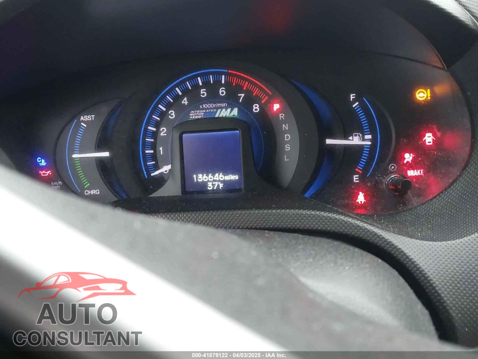 HONDA INSIGHT 2012 - JHMZE2H31CS005377