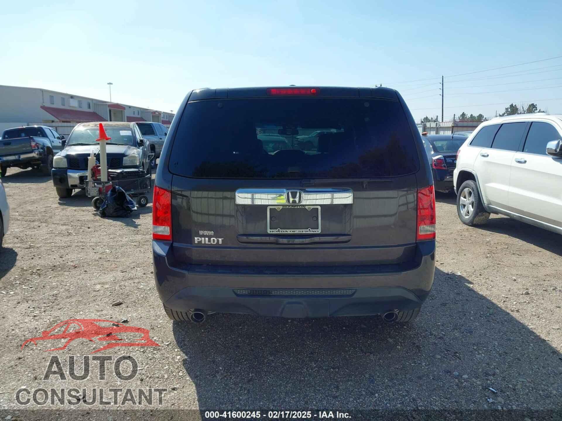 HONDA PILOT 2012 - 5FNYF3H58CB010509
